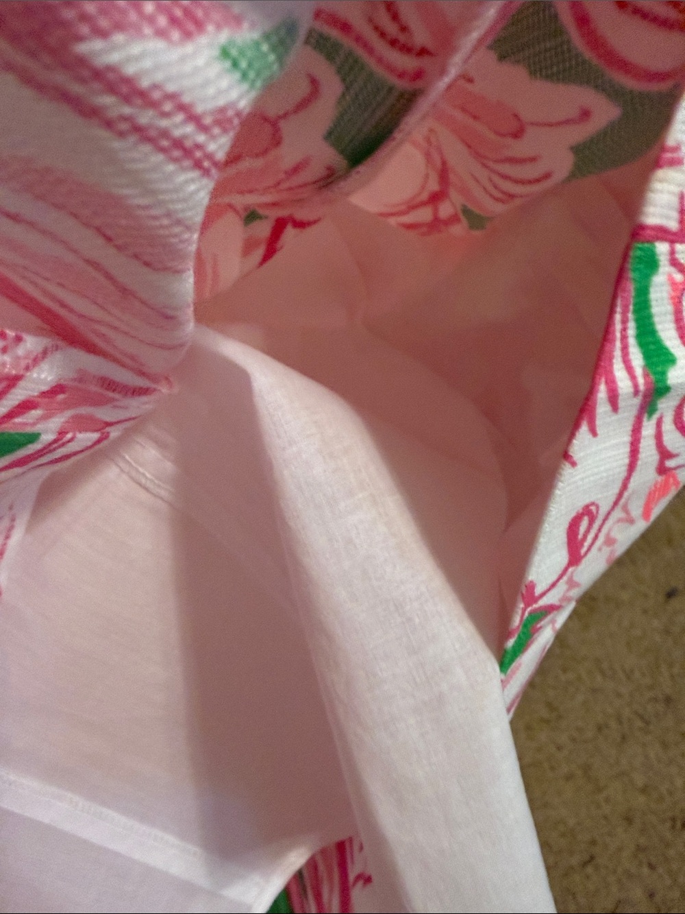 Lilly Pulitzer 💗Sleeveless Pink & Green Flamingo Print Shift Dress - Picture 11 of 15